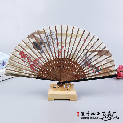Hand-painted female fan exquisite female fan gift fan sandalwood fan craft