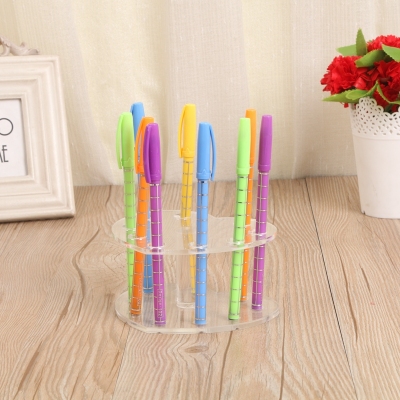Multi-function collection and display of acrylic transparent stationery store pen holder ballpoint pen