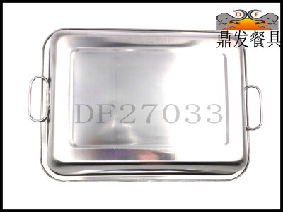 DF27033 square plate for family use dish tripod hair tableware