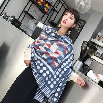 Summer Air-Conditioning Shawl Scarf Women's Dual-Use Spring, Autumn and Winter Thick Cashmere All-Match Cloak