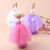 Confused Barbie Doll Eight-Tone Music Box Wedding Princess Rotating with Music with Light