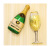 A small champagne glass bottle balloon a birthday party a wedding celebration party an aluminum balloon