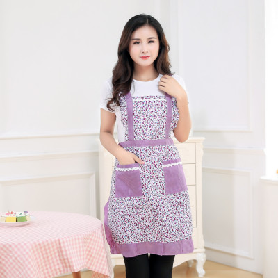 Kitchen apron stylish home apron lace apron kitchen waterproof and oil-proof sleeveless blouse.