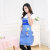 Plaid fashion print home apron lovely cartoon kitchen waterproof and oil-proof sleeveless garment.