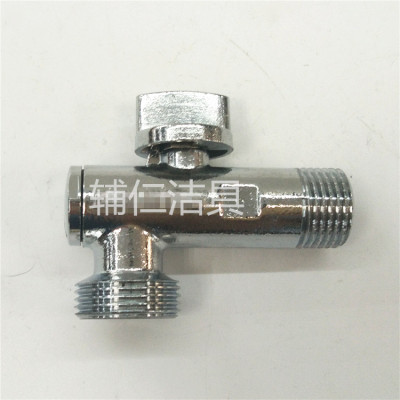 Universal copper ball valve zinc alloy angle valve electroplating water throw polishing chrome valve