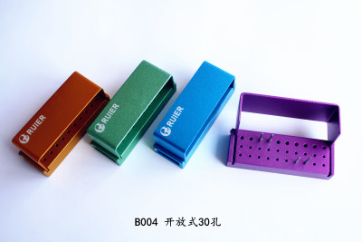 High temperature disinfection box metal car needle frame aluminum alloy car needle box dental consumable tool.