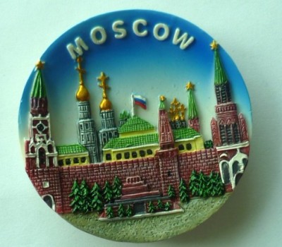 Factory Direct Sales Resin Refrigerator Magnet Moscow Landscape