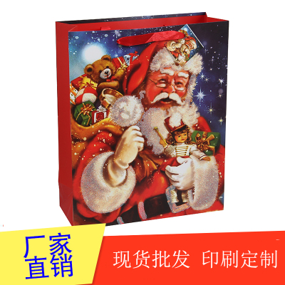 Santa Claus head dusting Gift Gift tote