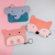 Classic Korean creative color three-dimensional animal card bag cartoon bus card set key bag
