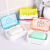 Travel Transparent Simple Crown Soap Box Crystal with Lid Soap Dish Plastic Soap Box