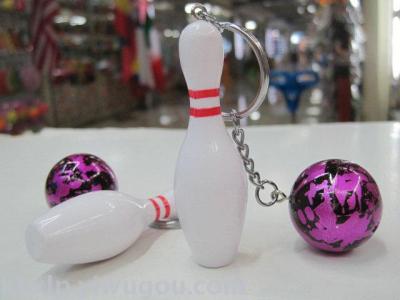 Mini bowling key chain pendant authentic bowling ball wholesale special bowling key ring custom factory