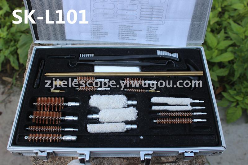 SK-L101 铝箱铜3根管刷清洁钢丝棉刷套装管刷