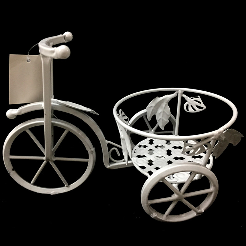 铁艺花架子 客厅室内欧式单车型花盆架