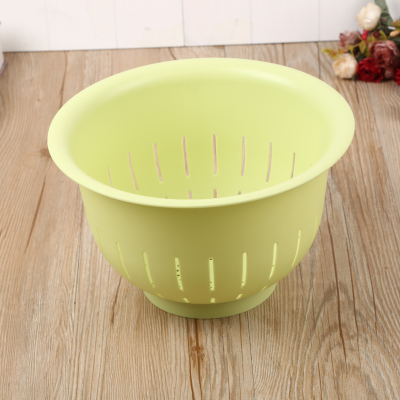 Thickened plastic round fruit basket fruit bowl wash basket