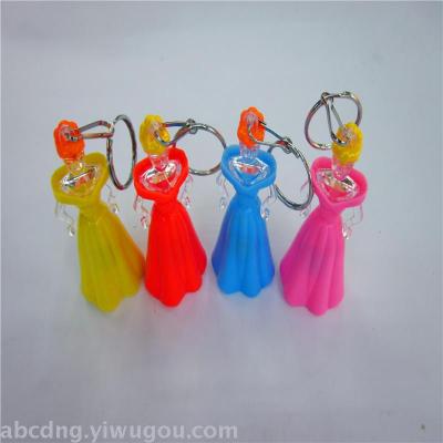 New keychain light flashing Princess gifts activity gifts factory outlet