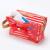 Korean quality PVC stripes bow cosmetic bag women's cosmetics incorporated