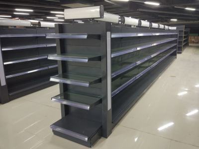 Stock spot low price treatment of double-sided shampoo cosmetic supermarket shelf glass shelf shelf light box shelf.