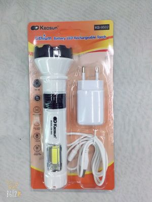 LED lithium battery rechargeable flashlight, light charging COB flashlight
