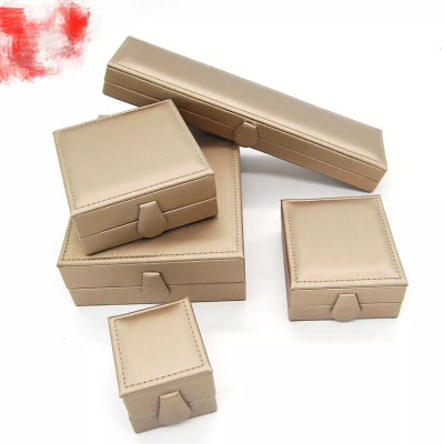 Brushed leather high - end jewelry box ring necklace bracelet box zhaoxu packaging manufacturers direct sales