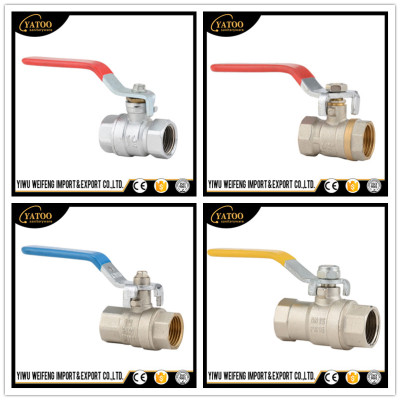 Threaded brass ball valve inside and outside Middle East South America Africa star brand 1/2 3/4 DN15/