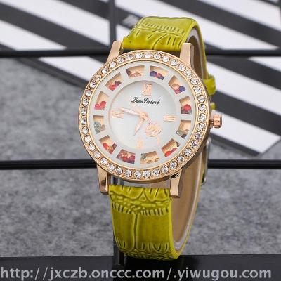 2017 aliexpress eBay explosions set diamond sand ball diamond strap ladies watch