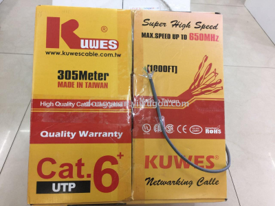 Cat6 Category 6 Computer Cable Red and Yellow Box