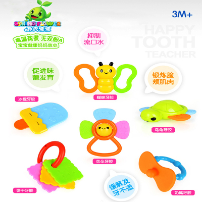 Spring baby toothed baby tooth glue baby teeth grinding stick can be pasteurized.