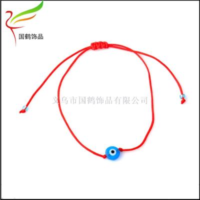 Color evil eye bracelet braided red string friendship bracelets