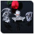 Evangelion theatrical skull toy doll doll skull skateboard key chain