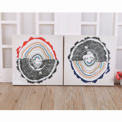 Creative Modern and Simple Hanging Painting Bedroom Bedside Decoration Annual round Oil Painting Styles Can Be Customized