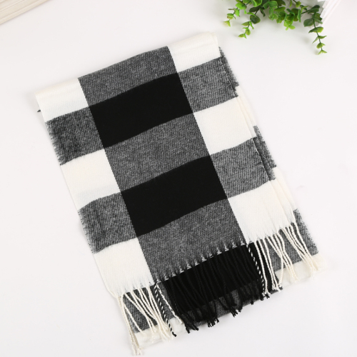 Cashmere-like Scarf Cashmere-like Plaid Scarf Cashmere-like Men‘s Men‘s Scarf Scarf Factory Direct Sales