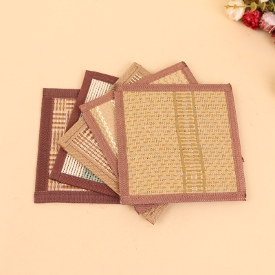 Male bamboo wood environment protection bamboo mat cup cushion cup cushion pan cushion kitchen mat.