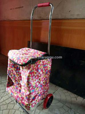 2017 new cloth folding luggage trolley tours shopping cart HBB-1