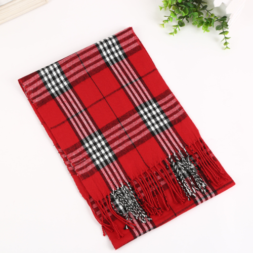 factory direct cashmere-like scarf scarf babag shawl cashmere-like classic plaid scarf