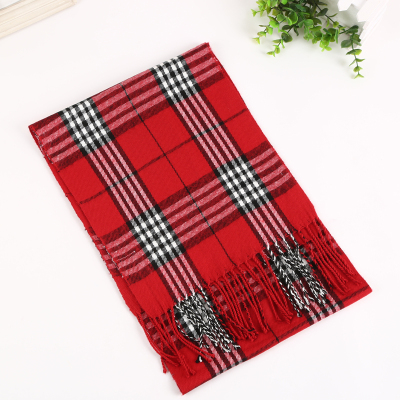 Factory Direct Sales Artificial Cashmere Scarf Babag Shawl Cashmere Plaid Scarf