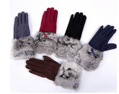 Autumn and winter suede cycling touch screen gloves fashion winter thermal outdoor cycling cotton gloves batch