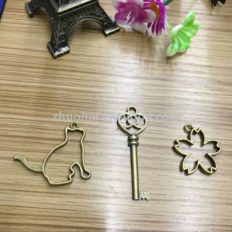 合金饰品配件  镂空简单大方吊坠配件