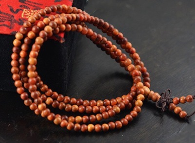 Authentic blood dragon wood Indian blood dragon wood bracelet with Buddha beads