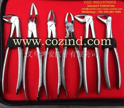 Dental instrument tooth extraction forceps adult tooth extraction forceps.