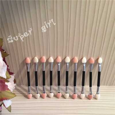 Single eyeshadow smudger sponge head lying of silkworm long single and double head small lip makeup brush  brushes Pack