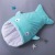Thickened in autumn and winter plus baby cashmere baby shark sleeping bag anti kick