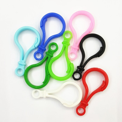 Colored plastic hook-hook acrylic key chain lobster clasp