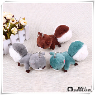 Stuffed toy pendant squirrel cartoon doll bag hanging accessories clothing accessories wedding gifts