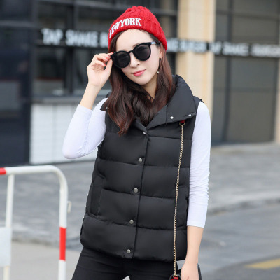 Day wear fall/winter fashion Korean short slim cotton vest women's bread suits coat vest