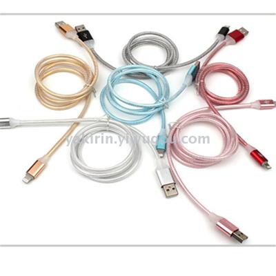 Illuminated LED colorful glow cable Android smart phone charging cable charging factory wholesale