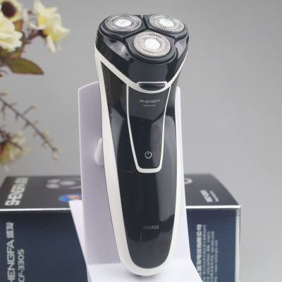 Shengfa 3305 men 's portable three - head rechargeable rotary razor