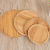 Bamboo tray round water cup tray afternoon tea heart plate dinner plate breakfast plate