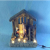 Creative home accessories resin LED Christmas products small house Christmas gifts