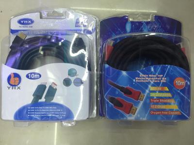 Stock clamshell packaging HDMI black screen HD cable 4k, computer cable
