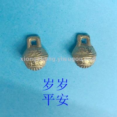 11mm copper bell with chinese blessing for babies